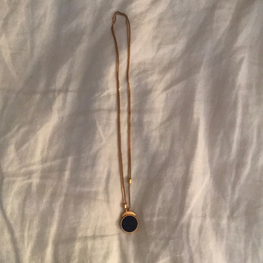 Madewell adjustable blue pendant
